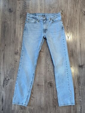 LEVI'S 511 Mens Light Wash Straight-Leg Jeans 32x32